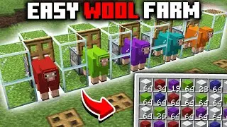 EASY SHEEP WOOL FARM in Minecraft 1.21.10+ Tutorial