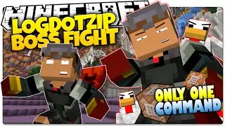 Minecraft | LOGDOTZIP BOSS BATTLE | Epic Armor! | Only One Command (Minecraft Custom Command)