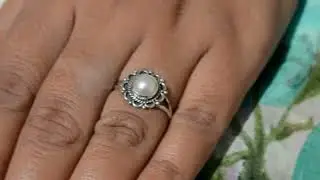 Pearl Sterling Silver Ring For Women