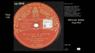 MARTEN-CULP Weylas Gesang , Hugo Wolf. - VTS 01 1