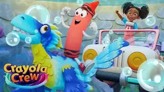 An Epic Dinosaur Adventure with Friends! | Crayola Crew | Fun Imagination Cartoons for Kids