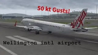 Landing big planes in strong winds! Live weather #flightsimulator