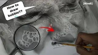How to Draw Hyperreal Bubbles on Face 🫧 real time tutorial [Hindi]