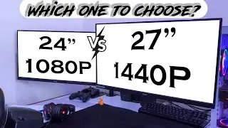 24 inch vs 27 inch Monitor | 1080p vs 1440p Monitor | Gaming vs Workstation | Vishu Reviews