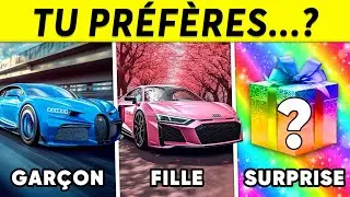 Tu pr&eacute;f&egrave;res...? Fille Vs Gar&ccedil;on 🔵🔴🎁 Cadeau Myst&egrave;re | Robo Quiz