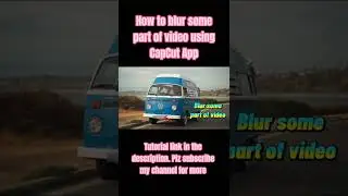 How to blur video in 