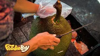 Amazing Biggest Size! Jackfruit and Coconut Cutting Skills - Thai Street Food