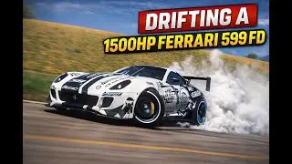 drifting a 1500 hp Ferrari 599 formula drift
