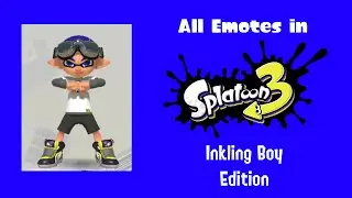 All Emotes in Splatoon 3- Inkling Boy Edition