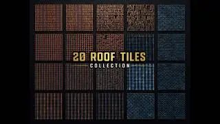 20 Roof Tiles Pack 3D Model Preview