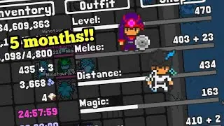 Rucoy Online-5 months in 5 mins! full progress.rogue knight IV?