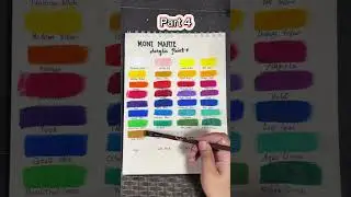 Part 4: Swatching Mont Marte acrylic paints #learningtopaint #artsupplies #montmarte