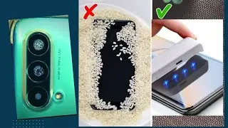 How to remove moisture/ water from phone camera lens