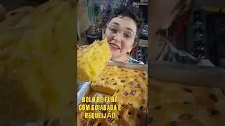 BOLO DE FUBA  COM GOIABADA E REQUEIJ&Atilde;O.