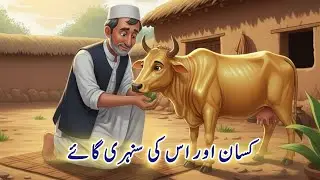 Kisan Aur Uski Golden Cow | Urdu moral stories | Hindi Moral story #kidscartoon #emotionalstories