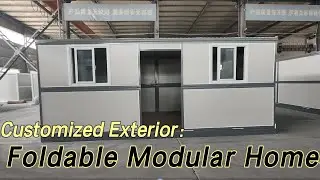 20ft Foldable Modular Homes Manufacturer Customized Exterior Construction Site Living Office