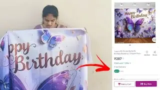 Meesho lo birthday backdrops only 260/-super quality 💯  #meeshohaul #meesho #backdrop #birthday