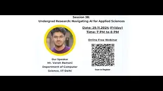 YC Founder Vansh Ramani (RamAIn)YC W26 | IIT Delhi Talk on AI, Research & Building Future