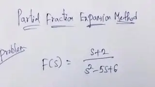 Partial fraction expansion method//problem//inverse laplace transform/network analysis/pls subscribe