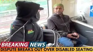 BREAKING NEWS: DISPUTE BREAKS OUT BETWEEN MIGRANT AND DISABLED PASSENGER ON LONDON TRAIN