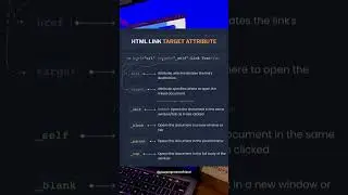 Html link target attribute!! #programming #coding #development #frontenddeveloper #html #shorts