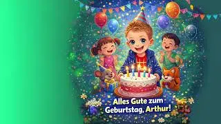 Alles Gute zum Geburtstag, Arthur 🎂 | Deutsches Geburtstagslied für Kinder (2–5 Jahre)