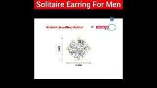 Solitaire Earring For Men I 18k Gold Plated Jewellery #shorts #nsoni