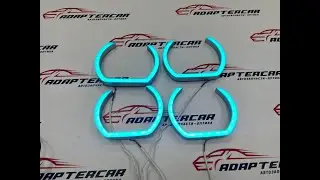 Ангельские глазки Toyota Chaser 100, в.2 RGB-BT яркость габаритов, управление с телефона 16 цветов