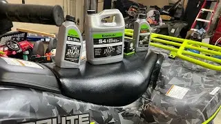 Как поменять масло в мотоцикле Kawasaki Brute Force Complete