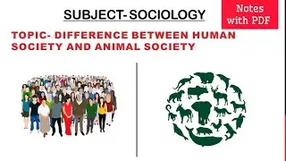 Difference Between Human and Animal Society #HumanAndAnimalSociety #sociology @selfstudycontent
