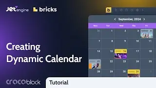 How to Create WordPress Dynamic Calendar with Bricks Builder | JetEngine