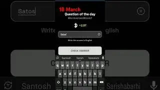 Dropee question of the Day 18-19 March