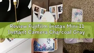 Review Fujifilm Instax Mini 11 Instant Camera Charcoal Gray + Fuji Film Value Pack (40 Sheets) + Shu