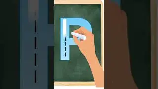 Trace the Letter P| Fun Handwriting Practice- upper and lowercase P #shorts #ytshorts