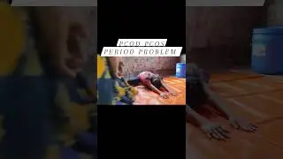 PCOS PCOD irregular period problem relief thiss workout only try this exercise only #yogateacher
