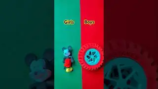 girls vs boys challenge 😍😍 #aesthetic #stationery #toys #pen #diy #voiceeffects #diycrafts