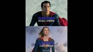 DCEU Superman vs CW Supergirl #shorts