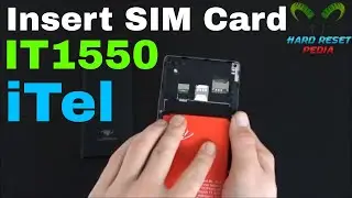 Itel IT1550 Insert The SIM Card