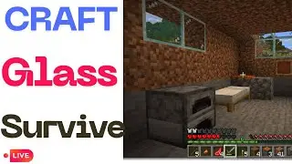 🔴 I Crafted Glass Block! 🪟 Minecraft Survival LIVE #minecraft #live #india #gaming
