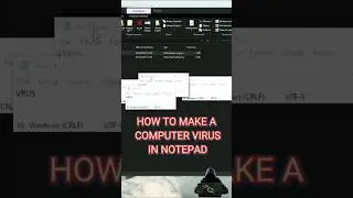 How to make computer virus in notepad