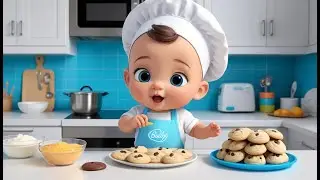 Baby Chef Makes Cookies | Fun Baking Rhyme & Kitchen Learning Song for Kids | English