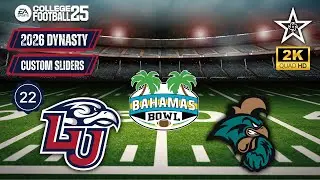 College Football 25 - Dynasty - 2026 Season - (22) Liberty vs Coastal Carolina