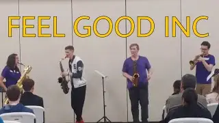 Feel Good Inc. (Gorillaz) - LIVE at ICT Music Festival #brassband #saxophone #gorillaz