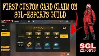 First custom card from SGL-ESPORTS guild. 😜