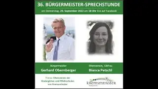 B&uuml;rgermeister-Sprechstunde #36 mit Bianca Petschl (Obfrau Elternverein)