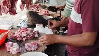 REAL Halal Mutton🥩Cutting | Desi Butcher's Fast Knife Skills🔪🐐/#muttoncutting/#desibutcher/#viralvid