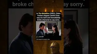 In The Medallion (2003), Claire Forlani slapped Jackie Chan way too hard