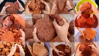 Red gritty crispy crunchy texture dry water different crumbling Non stop satisfaction👏/ASMR @Taibadk