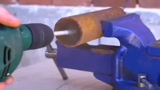 Making a  DIY stunning wire brush for rust removing || DIY automatic screw driver and  keychain