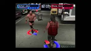 WWF Smackdown! 2 - PS1 Gameplay - Cactus Jack vs Stone Cold - I Quit Match